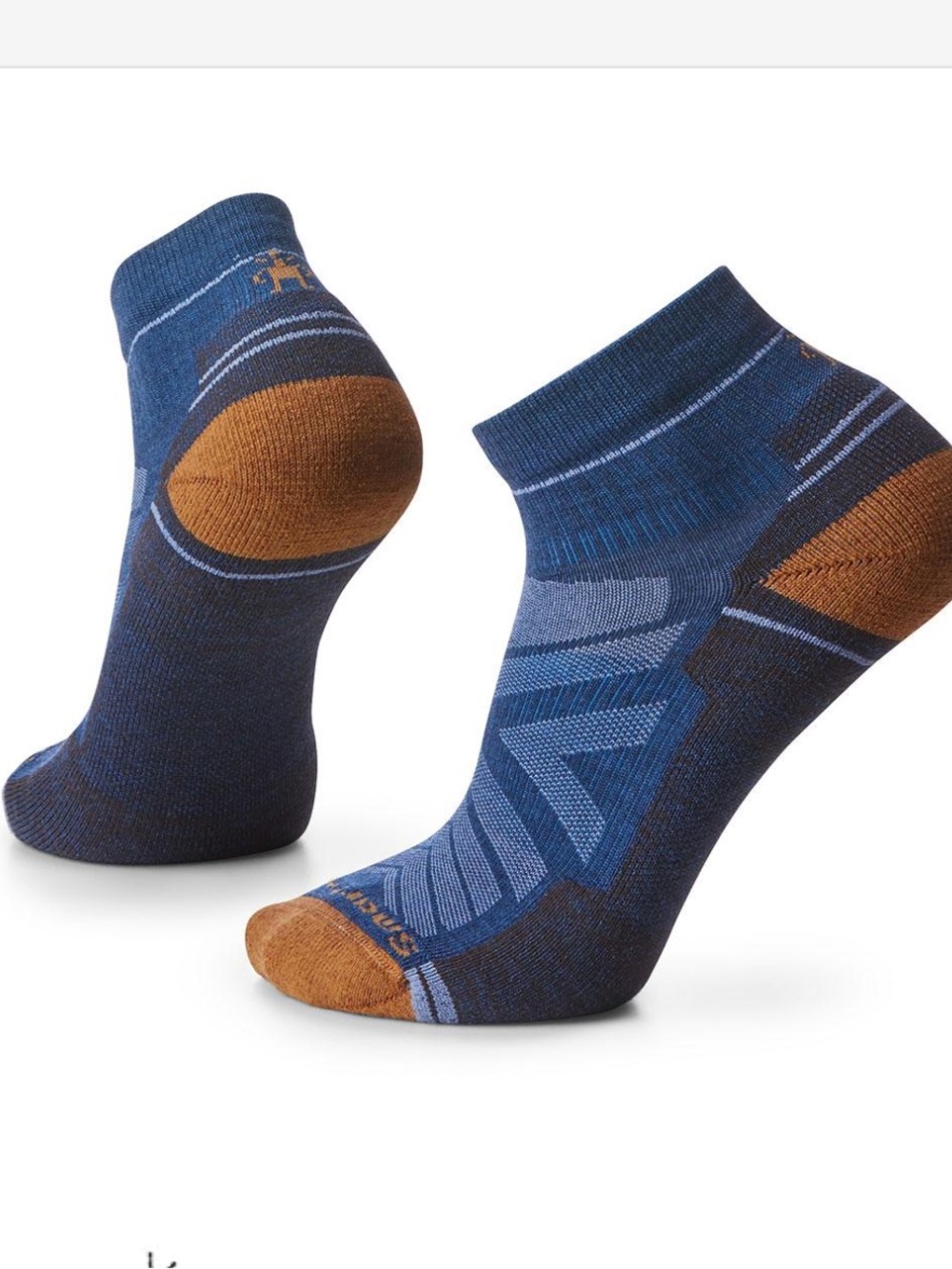 🆕 Smartwool Merino Hike Light Cushion Ankle Socks L Alpine Blue Unisex